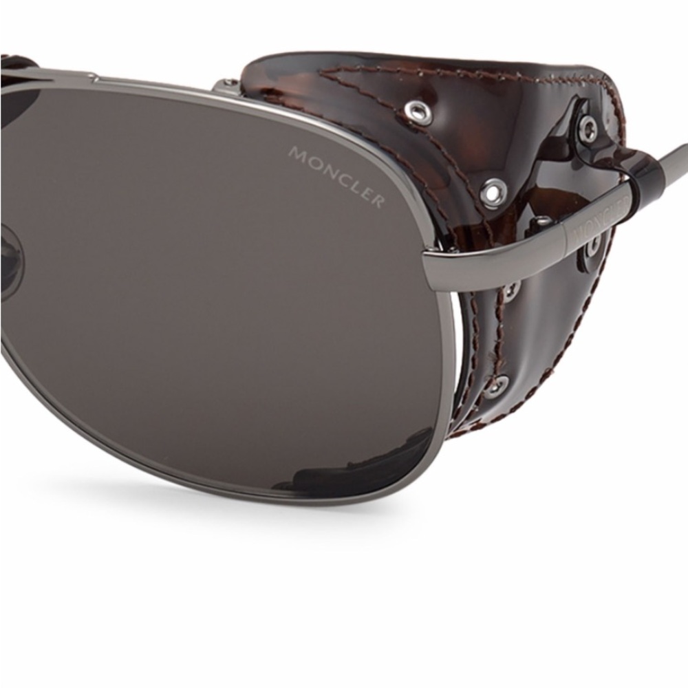 Moncler Luminova Navigator Men’s Sunglasses Polarized Smoke lenses Limited - Picture 3 of 6